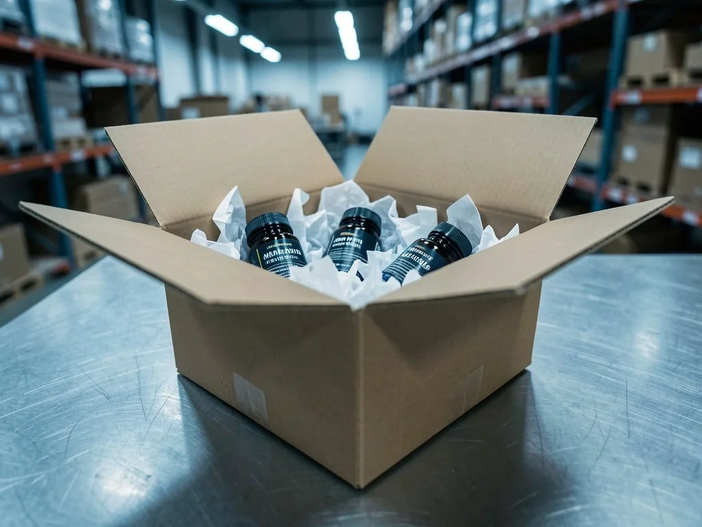 ManBoost product order being prepared for shipment
